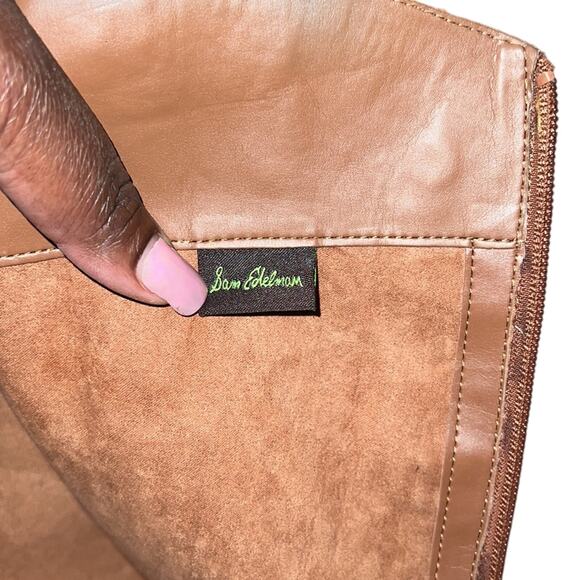 Sam Edelman Penny 2 Wide Shaft Leather Equestrian Boots Size 4 NWOB Excellent - Picture 6 of 7